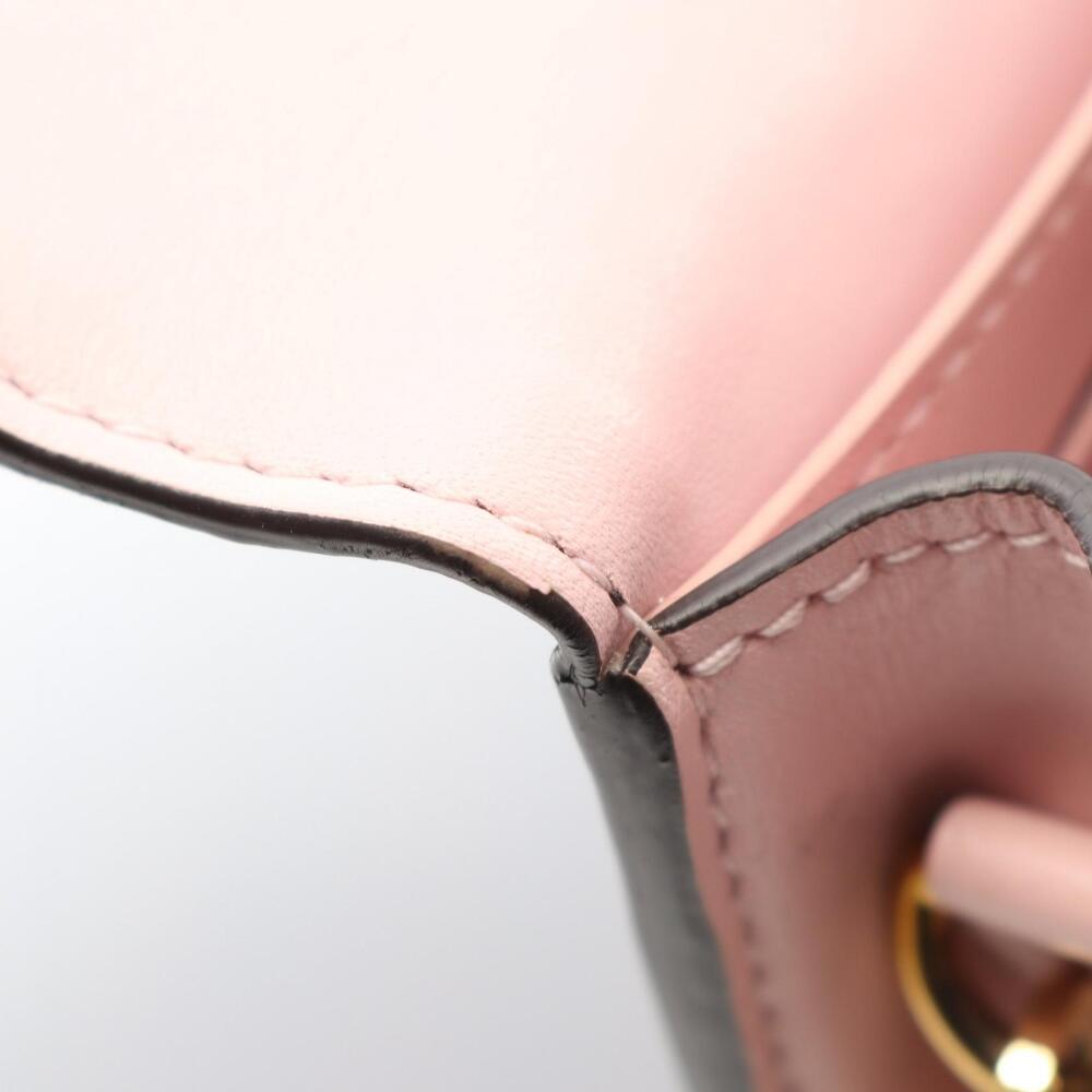 Louis Vuitton Portefeuille Wallet Chain Shoulder Bag Leather Brown Pink - Picture 9 of 9